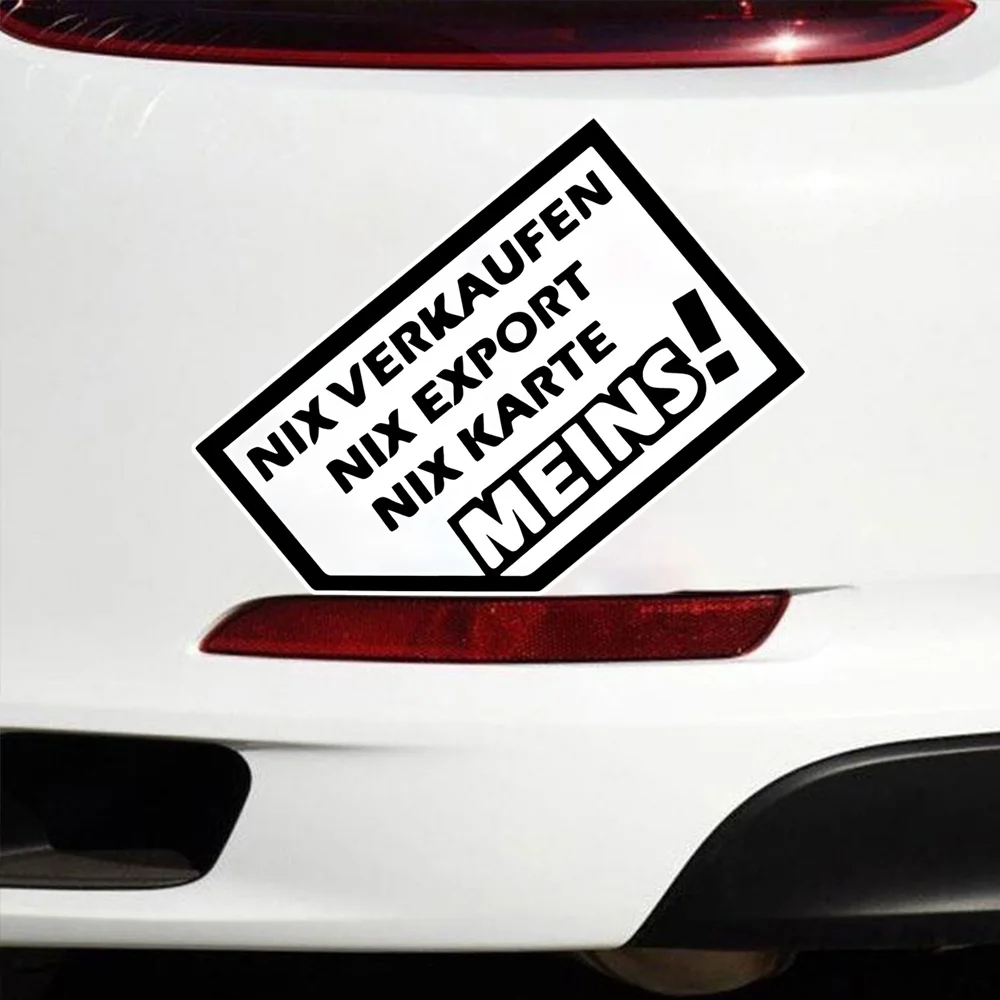 13x10cm Nix Verkaufen Export Karte Meins Vinyl Bumper Stickers Waterproof Car Decal, Suitable for Cars, Laptops, Motorcycles