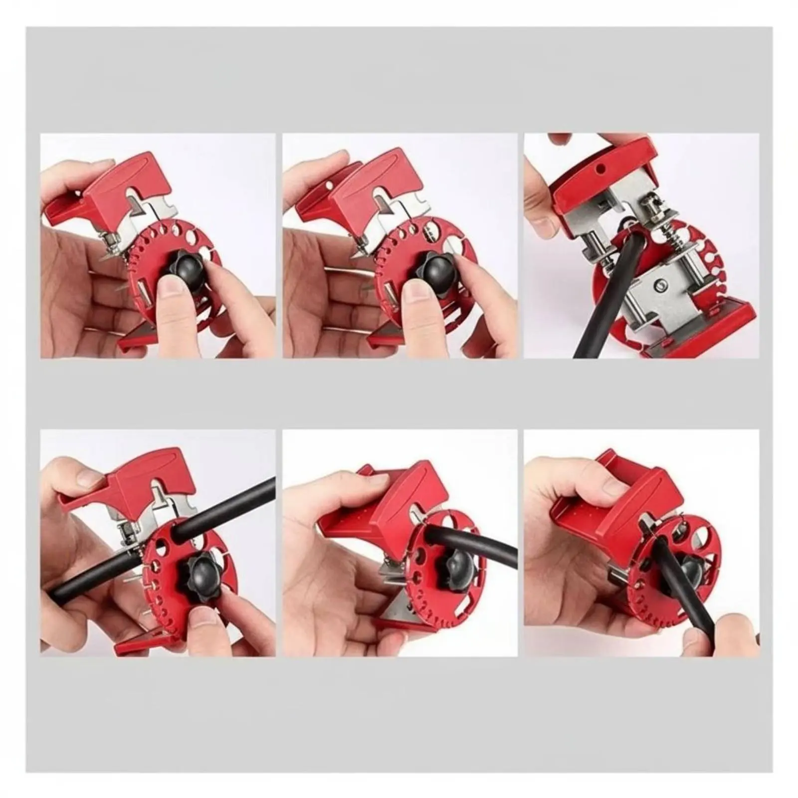 Picture 7: Adjustable Copper Wire Stripper Lightweight Handheld Wire Stripper Compact Replaceable Blades for Electricians