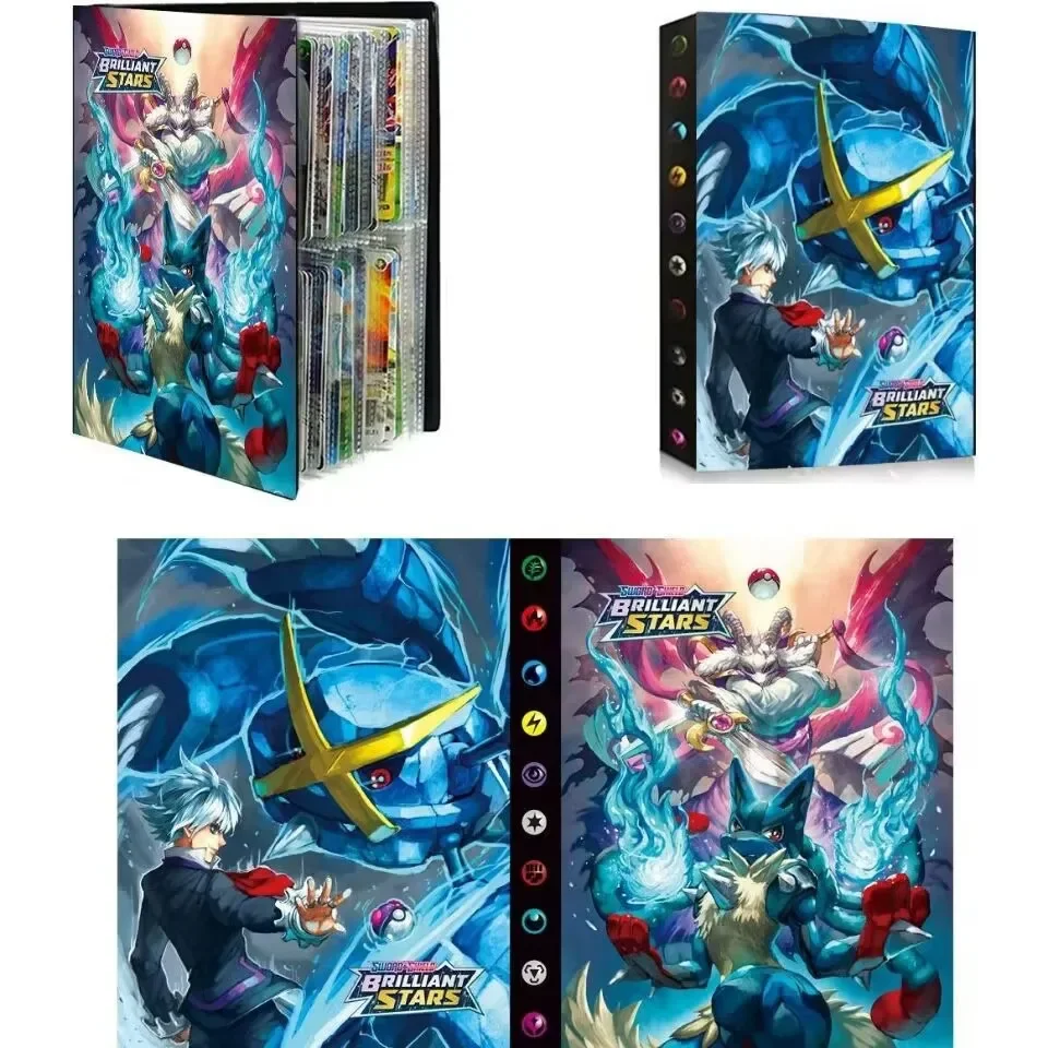 240 pçs álbum pokemon cartões álbum livro dos desenhos animados anime charizard cartão de jogo vmax gx ex titular coleção pasta criança legal brinquedo presente