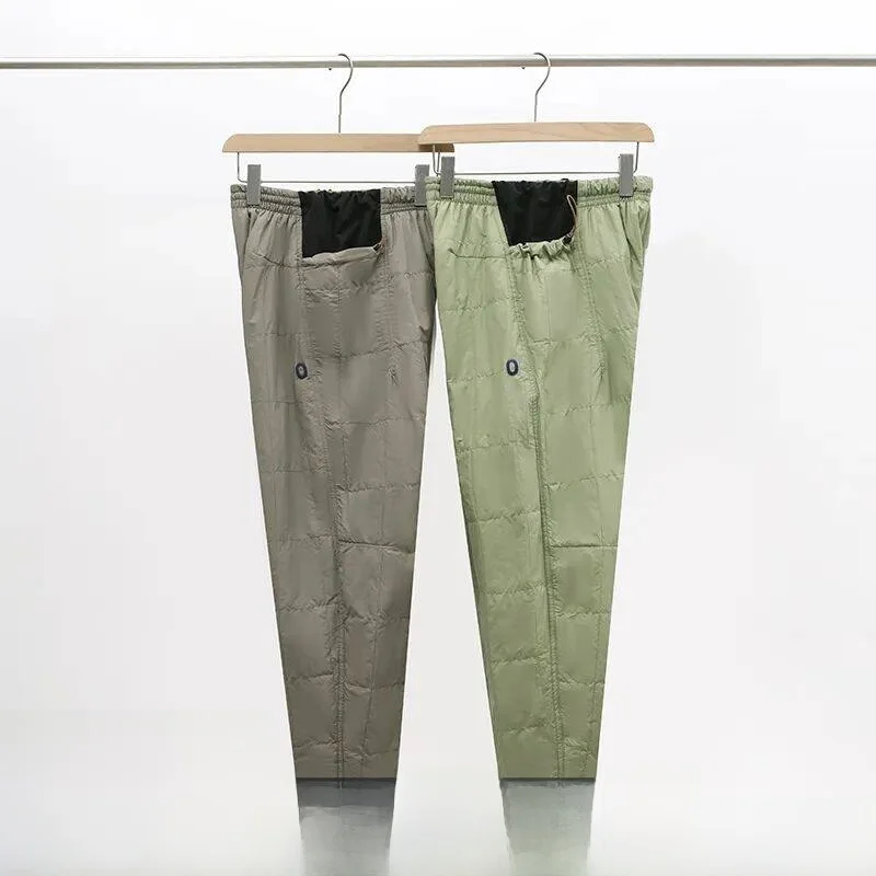 

Модные молодежные зимние хлопковые брюки с эластичным поясом для активного отдыха, мужские дышащие теплые прямые длинные брюки повседневного стиля, цветные