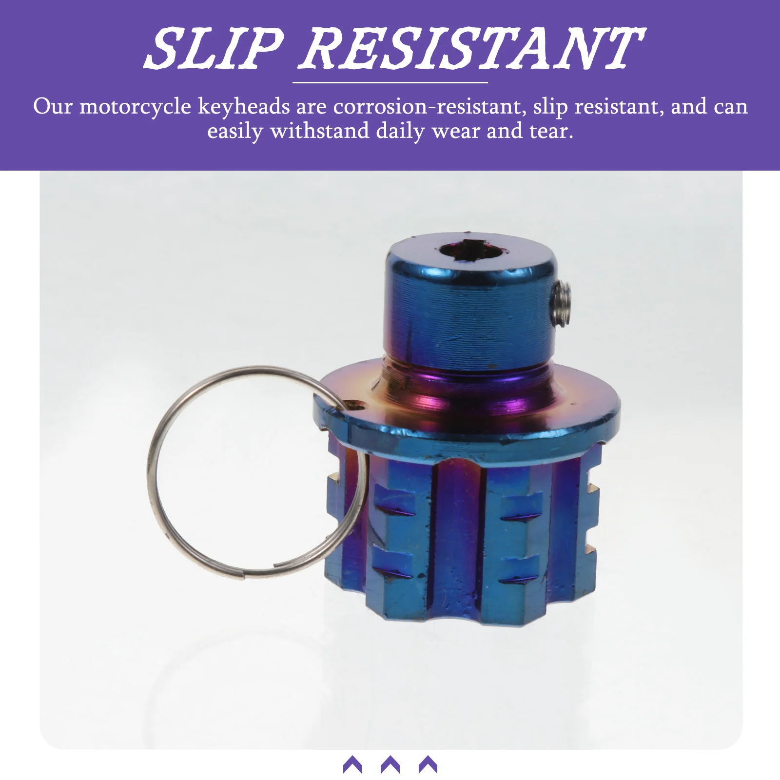 

Electric Scooter Key Head Cnc Alloy Key Cover Titanium Plated Blue Corrosion Resistant High Strength Cool Appearance Easy