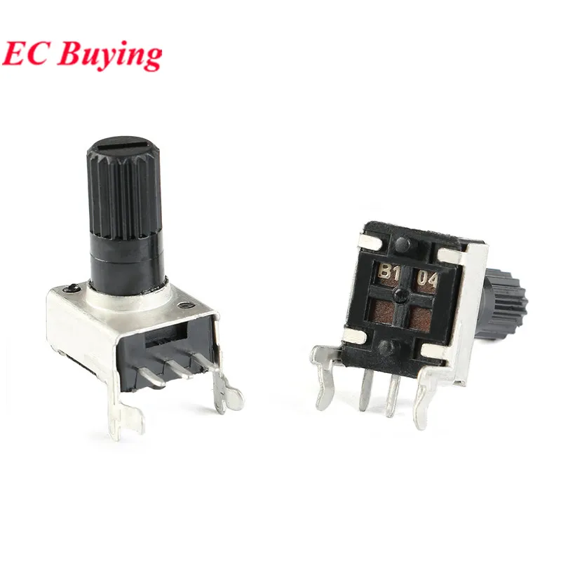 20 Stück/5 Stück RV09 RV0931 Potentiometer seitlich verstellbarer Griff 15 mm 20 mm Welle 1K/B102 5K/B502 10K/B103 50K/B503 100K/B504 WH09 0931