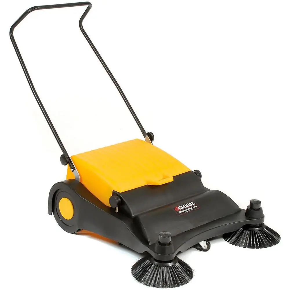 

Global Industrial Industrial Push Sweeper 32" Cleaning Width Black and Yellow