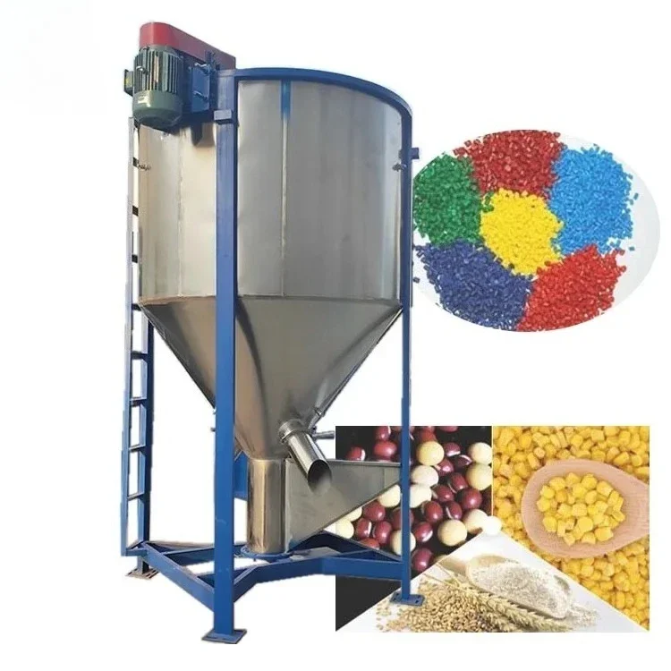 Small Scale Portable Grain Dryers Vertical Screw Blender Washing Powder Mixer Machine For Sale