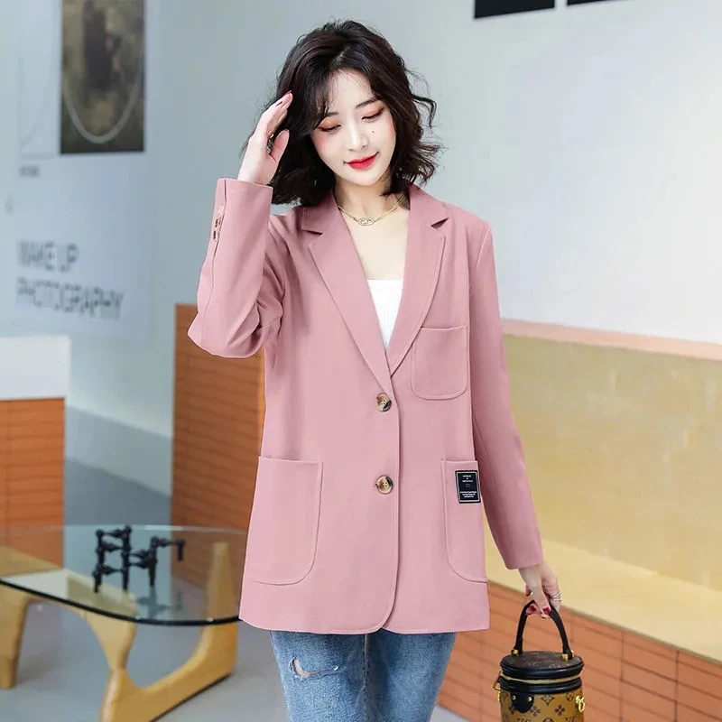 High-end High Street Casual Blazer Anzug frauen Frühling Herbst Mode Khaki Blazer Mantel Büro Dame Kleine Anzüge jacke Tops Neue