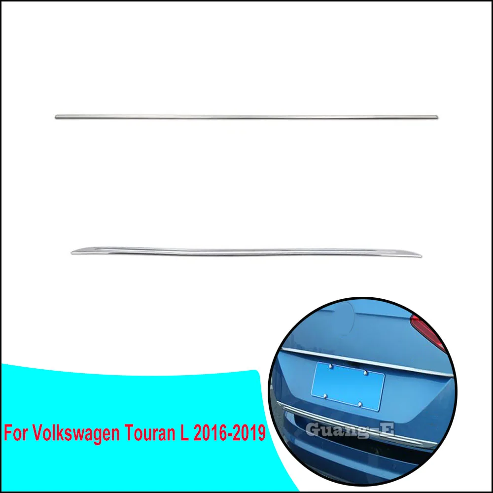 

Car Stick Stainless Steel Back Rear Door Tailgate Frame Plate Trim Trunk For VW Volkswagen Touran L 2016 2017 2018 2019 2020