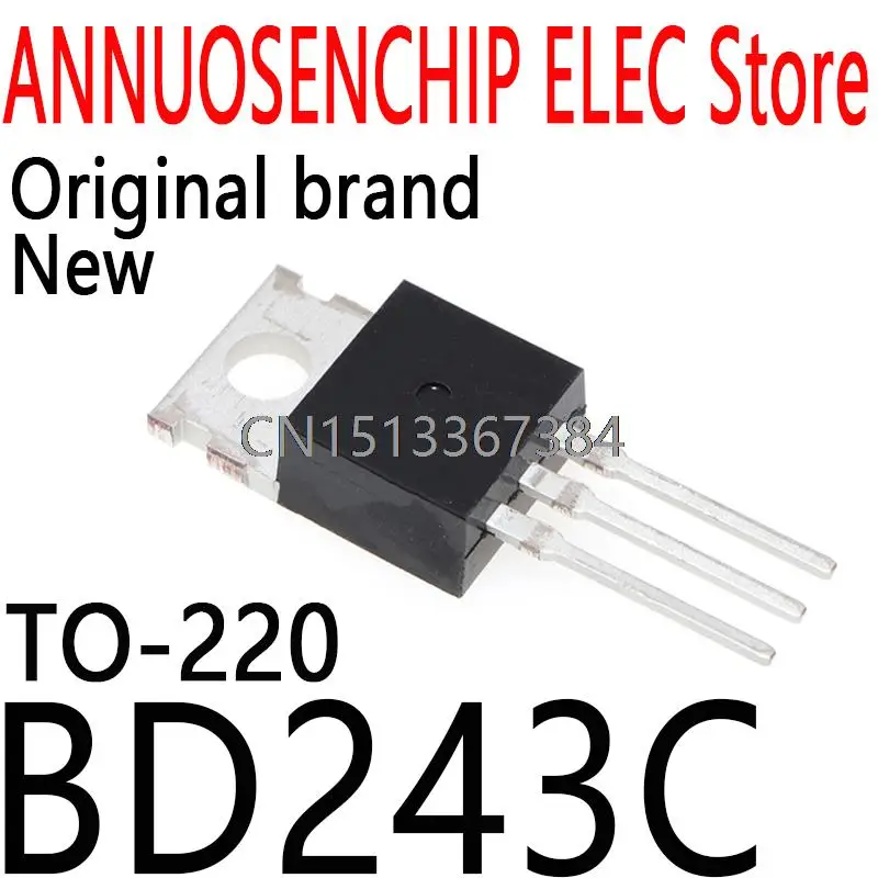 10PCS New and Original BD243 TO-220 BD243C