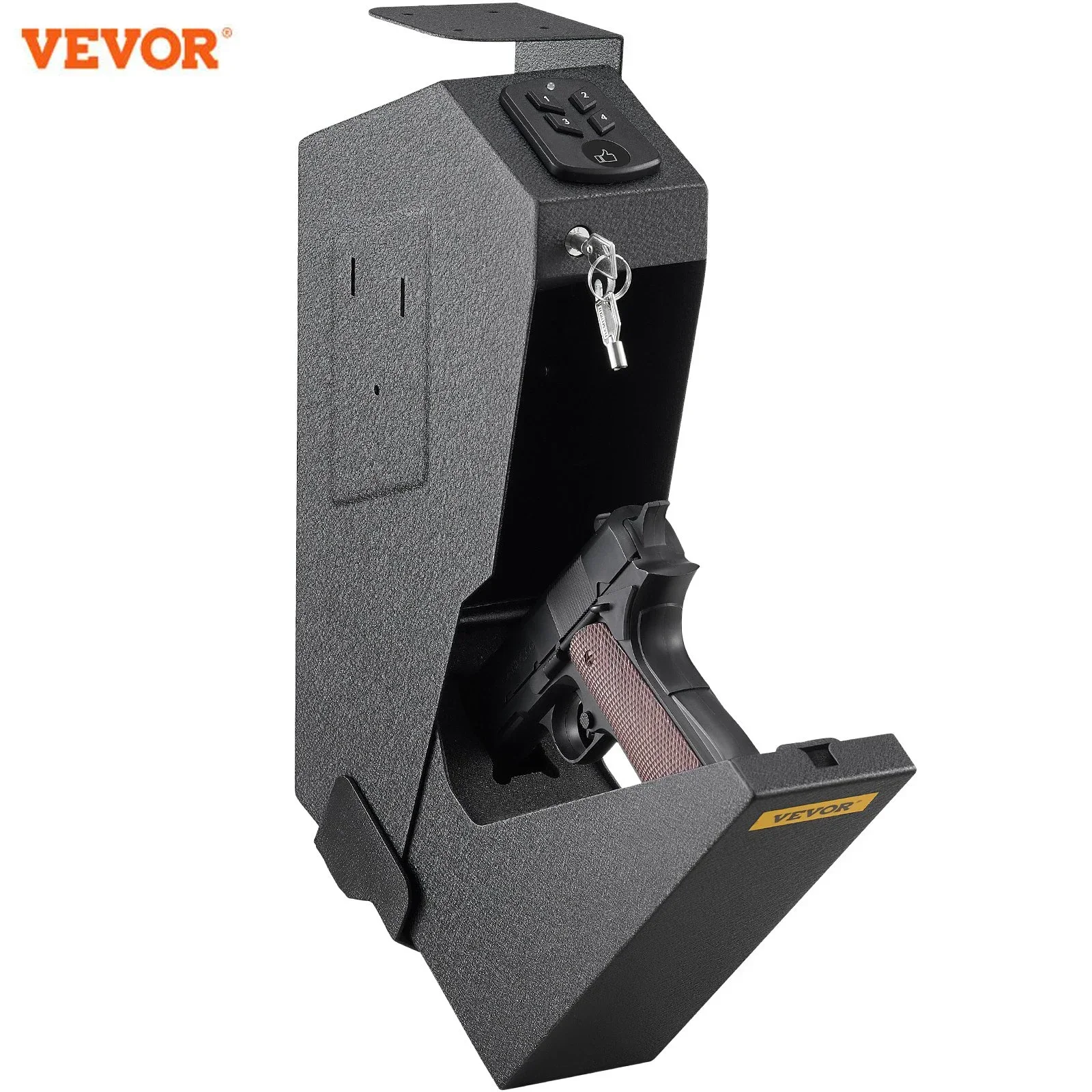 VEVOR Password Gun Safes Pistol Safe Box Steel Gun Box Security Guns Password Unlock Anti-Burglary With Keys