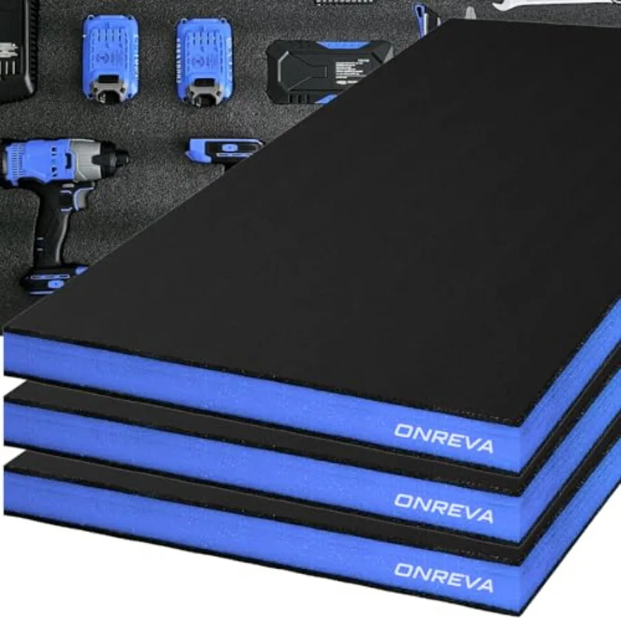 

Пенопластовые вставки для инструментальных ящиков 22x18x2 дюйма, 3 шт. в упаковке, полиэтиленовые листы для хранения, вкладыши для жестких кейсов и ящиков для инструментов, вставка Tool Shadow