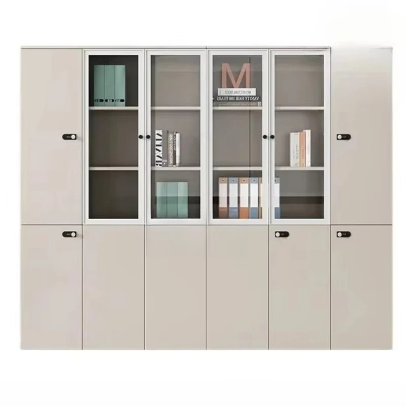 yjq Wooden File Office Cabinet with Lock Storage Cabinet Office Bookcase Background