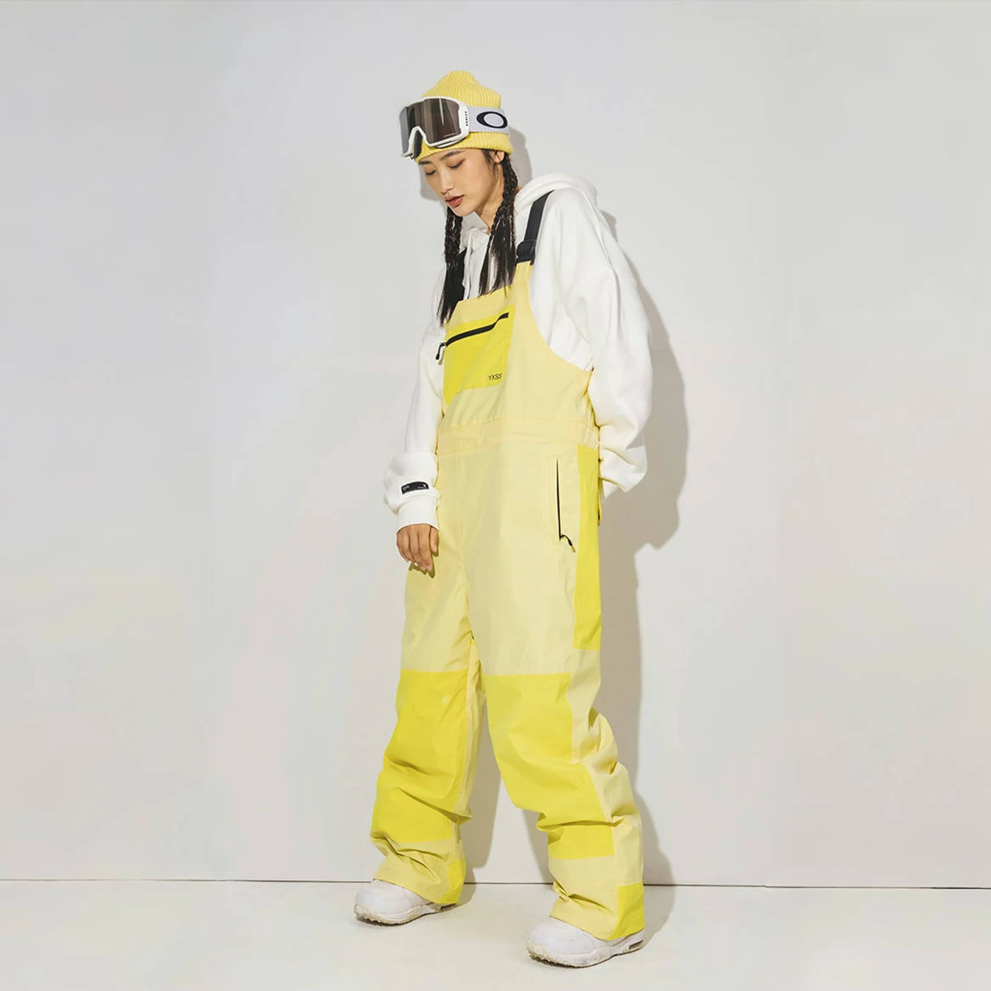 LMM ski overalls niche splicing women's and men's professional waterproof single and double board back warm and windproof