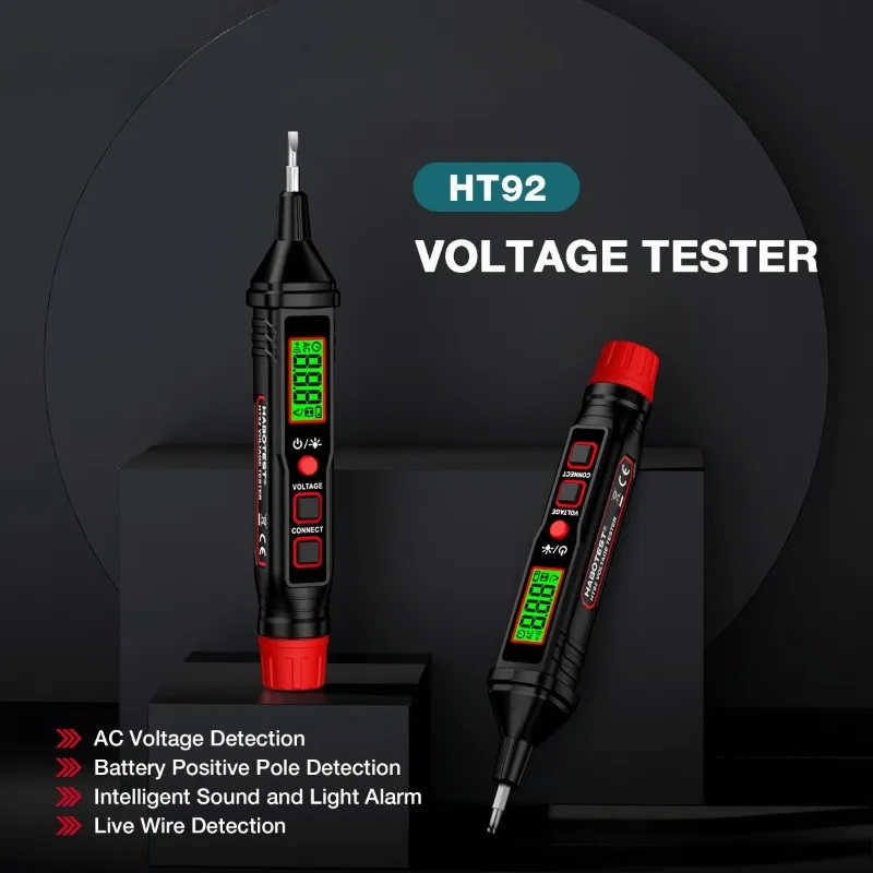 

HT92 Voltage Detection Pen Portable Multi-function Tester Pen LCD Display AC Voltage Wire Detector Electrician Manual Tools