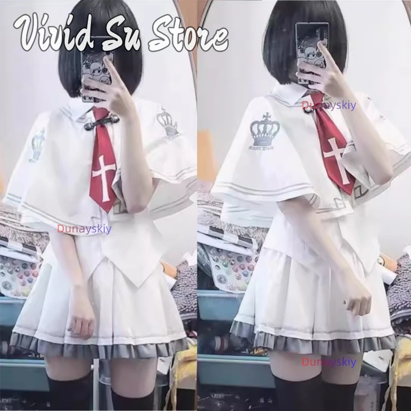 

DUNAYSKIY Galgame Anime Tsui No Sora Zakuro Takashima Wonderful Japanese JK School Uniform Dress Kawaii Everyday Down Cosplay