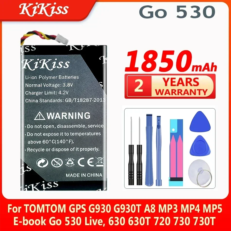 

Сменный аккумулятор KiKiss 1850 мАч для TOMTOM GPS G930 G930T A8 MP3 MP4 MP5 E-book Go 530 Live, 630 630T 720 730 730T