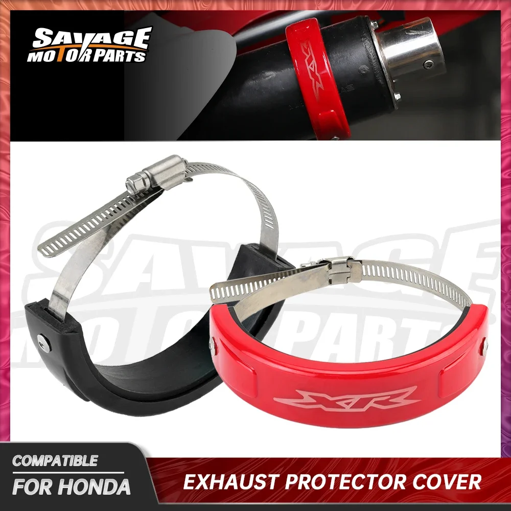 Silencer Exhaust Protector Cover For HONDA XR650L XR650R XR 600R 400R 250R Motorcycle Accessories Oval Dirt Bike Guard Anti-hot