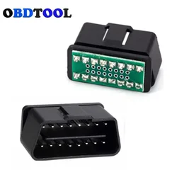 10PCS with PCB Board Male OBD2 16 Pin Adapter 12V Vehicle OBD 16Pin Plug Solder Plate Car Connector Auto Diagnostic Tools Socket