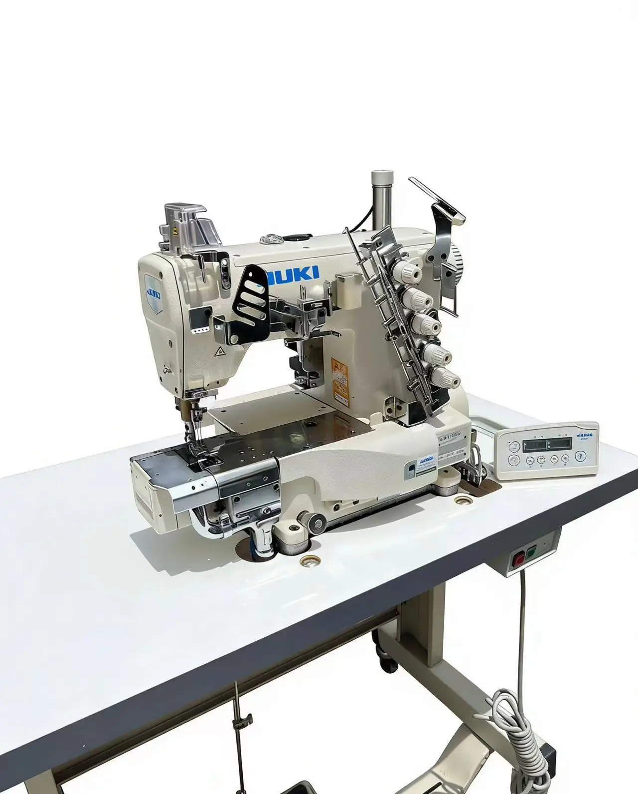 Three Needle Five Thread Interlock Sewing Machine Cover Stitch Sewing Machine