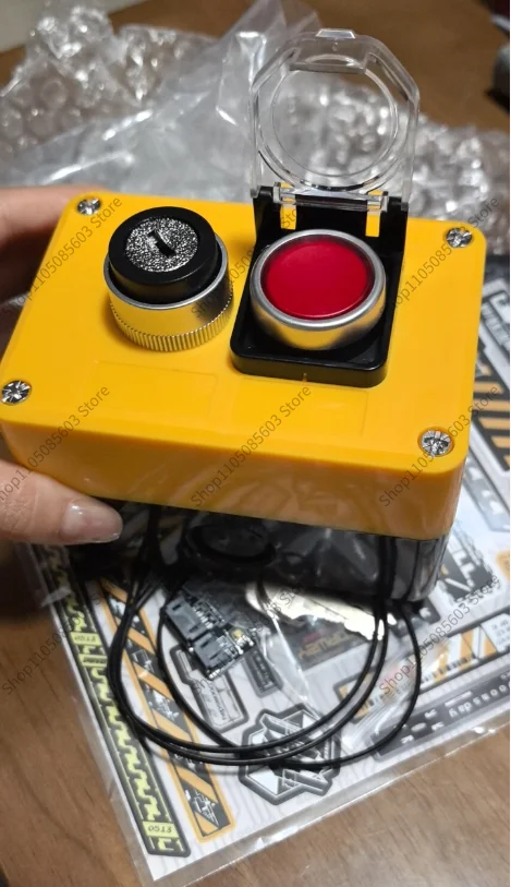 Computer Host Wired Power on/Off Button Desktop Case External Major Decision Nuclear Missile Launch Dual Switch