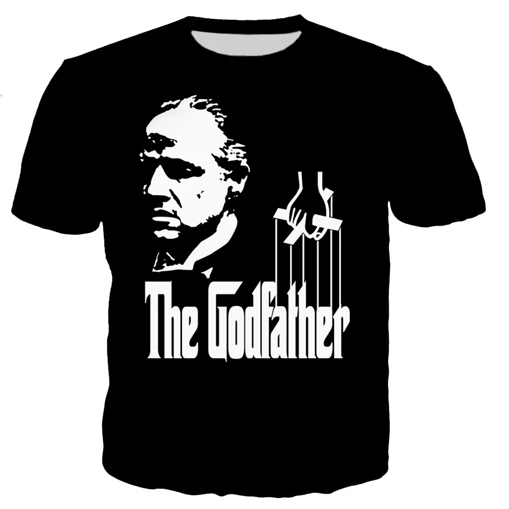 The Godfather Movie 3D Print T-Shirts Summer Men Women Casual Fashion Oversized Short Sleeve T Shirt Male Tees Tops Man Clothing