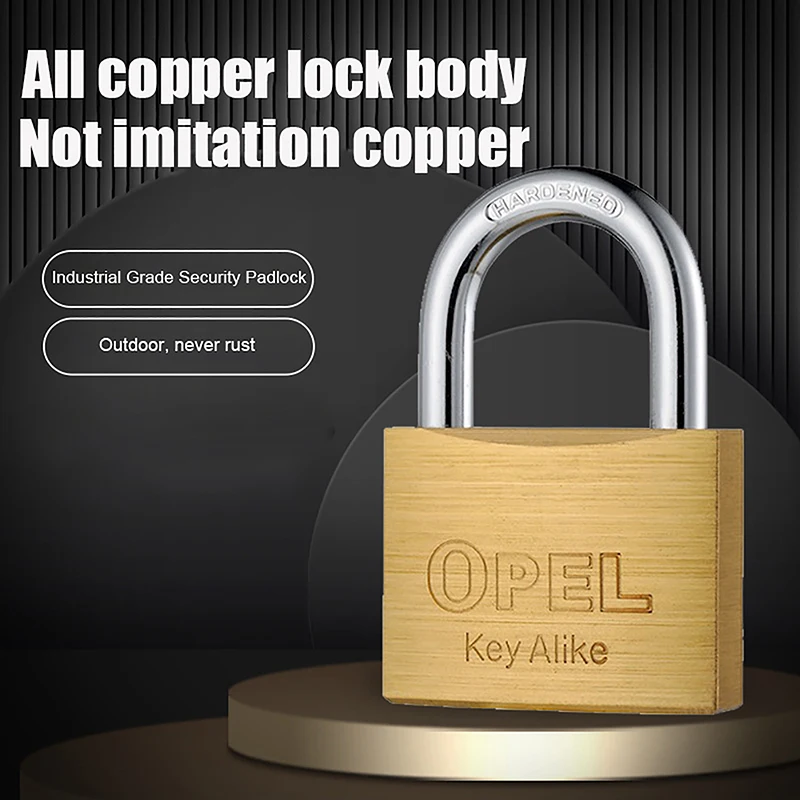 Copper Padlock Small Lock For Luggage Case Locker Home Improvement Hardware Tool