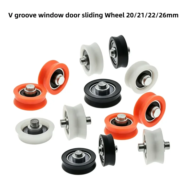 20 Stück 626 625 604 POM V-Nut-Typ mit Welle, Fenster-Tür-Schieberad, Rollenlager, ROLLENRAD 20/21/22/26mm, NICHT-STANDARDSIZE – Detail 16