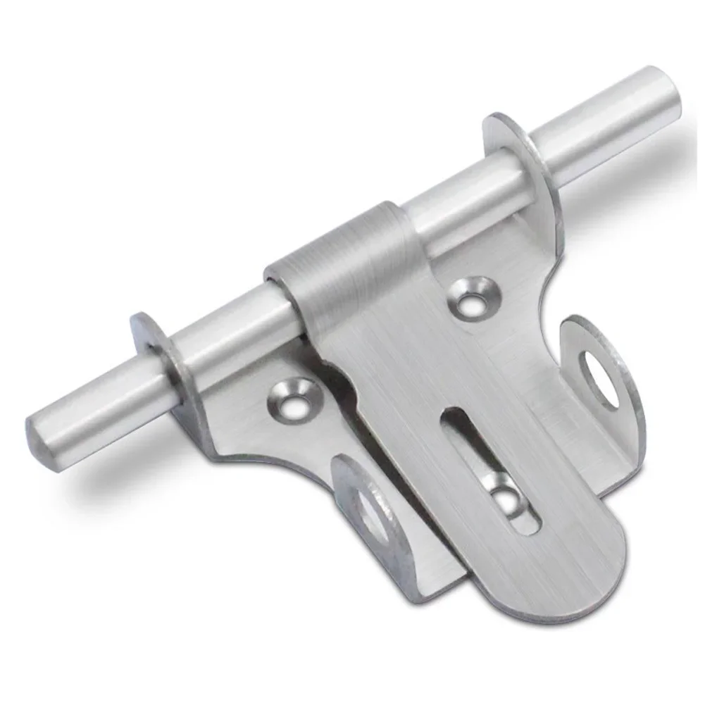 Sliding Door Bolt Lock For Wooden Doors And Garden Sheds Featuring Stainless Steel Material And Padlock Compatibility For Safety