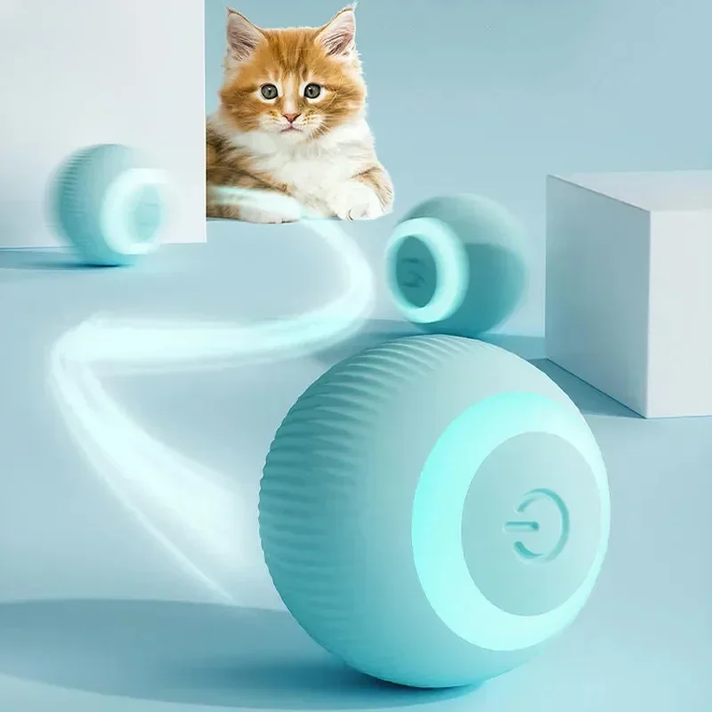 Cat Interactive Ball Smart Cat Toys Indoor Automatic Rolling Magic Ball Electronic Interactive  Toy Cat Game Accessories