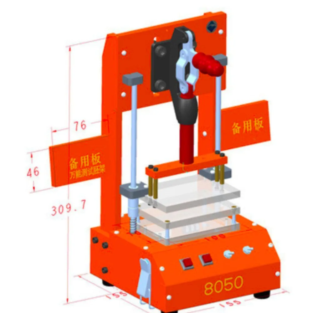 Imagem -02 - Pcb Printed Circuit Board Test Fixture Quadro de Teste Universal Jig Pcba Tool Bakelite Fixture Test Rack