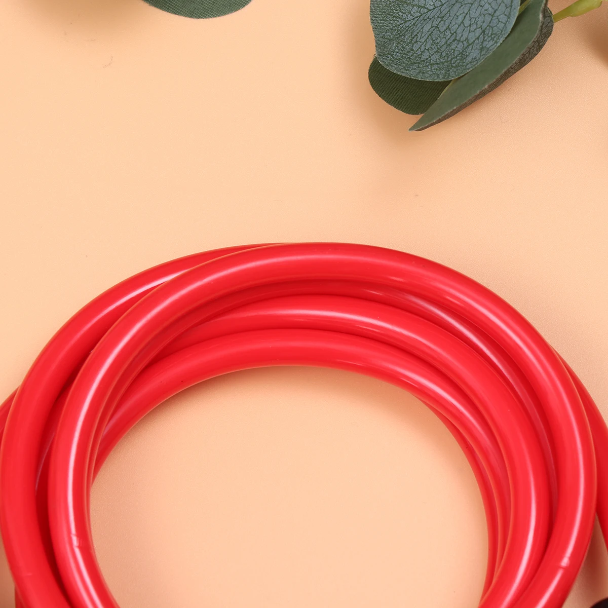 

Adjustable Fitness Equipment Jump Rope Bearings Heavy Duty Skipping Rope 400G Red 10Mm Diameter For Adults Students Home Gym
