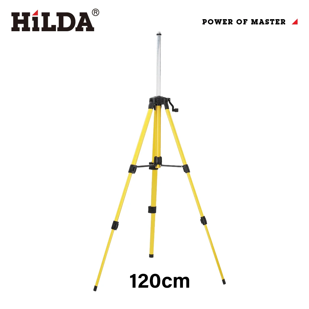 HILDA Laser Niveau Statief 1.2M/1.5M 5/8 Inch Verstelbare Hoogte Dikke Ferroalloy Statief Laser Niveau Stand base voor Zelfnivellerende