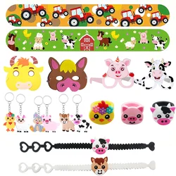 Zenon Farm Party Favor Treat  Supplies Farm Animals Birthday Gifts Cow Keychains Cute Animal Reward Treat Goodie Bag Fillers