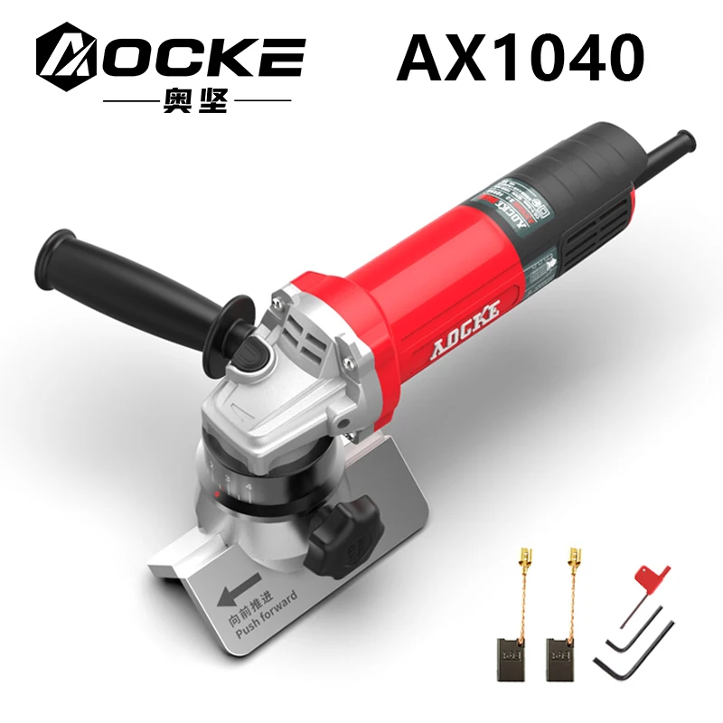 AX1040 Straight Edge Electric Chamfer Machine Metal Mold Handheld Trimmer 220V 1020W 45° C 1~3.5mm Angle