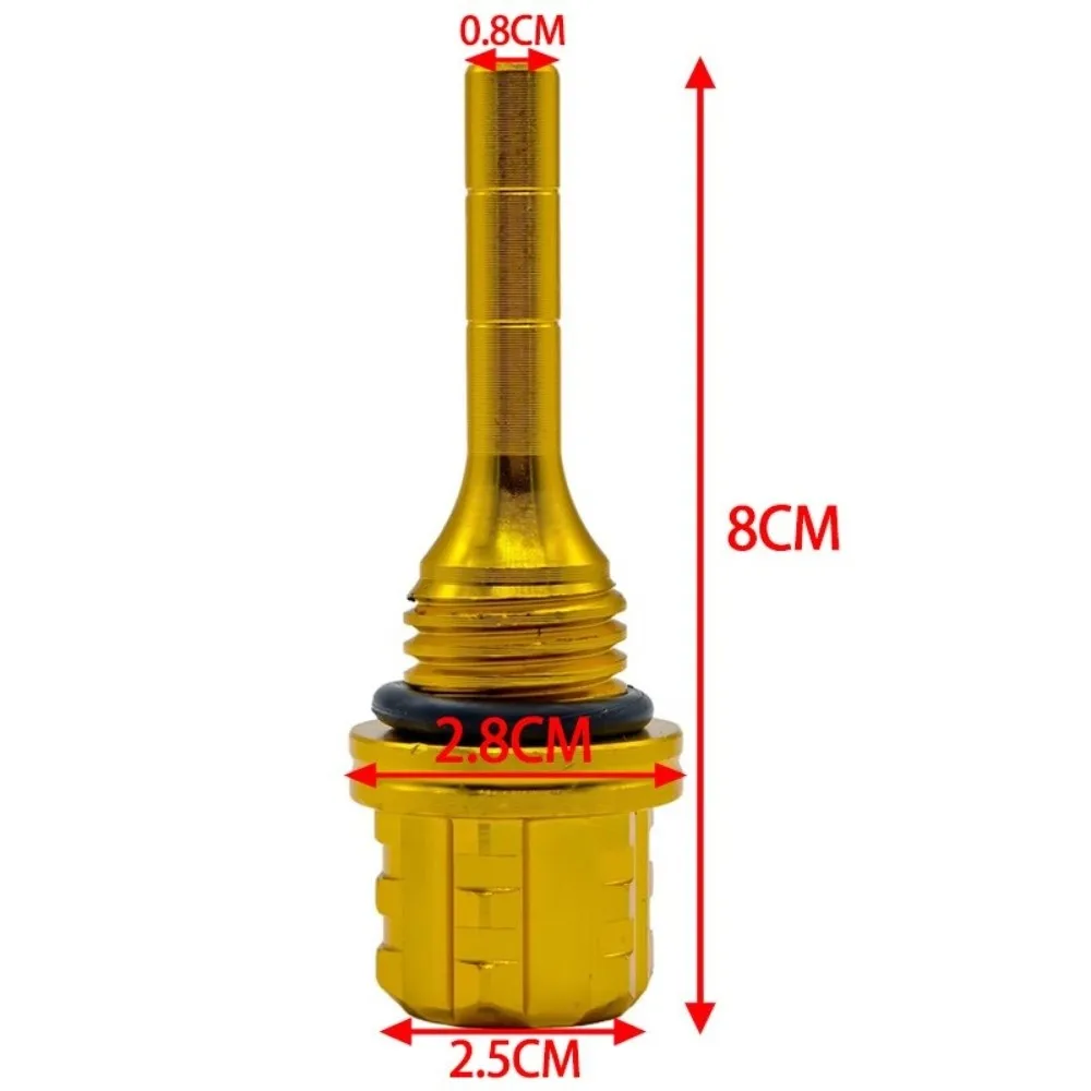 CNC سبائك الألومنيوم مسدس زهر البرقوق النفط مقياس التوصيل تصميم دائم دراجة نارية غطاء فتحة التعبئة التوصيل ل GY6 BWS 125CC #6