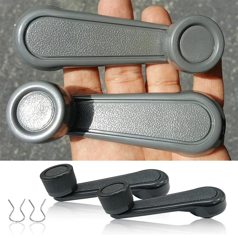 

A Pair New Window Crank Lever Handle GRAY For Toyota Tacoma Picocarola 4Runner truck window crank lever handle 69260-89104