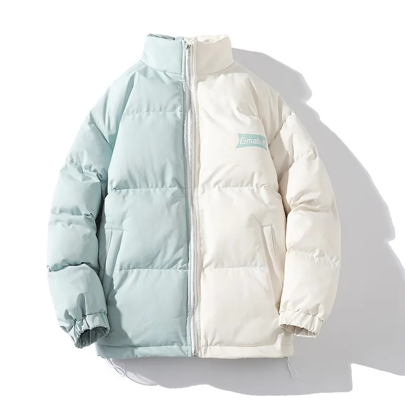 معطف سترات مبطن بألوان متعددة من Streetwear للرجال مطبوع عليه جرافيتي كاجوال سميك ودافئ للكلية للرجال