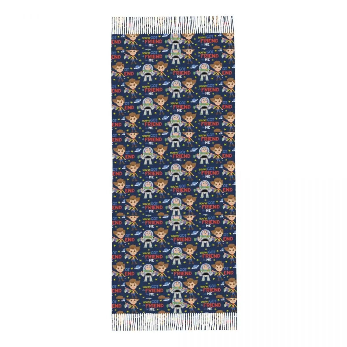 وشاح مخصص التفاف المرأة طويلة شتاء خريف دافئ شرابة شال للجنسين أنيمي كوميديا       الأوشحة