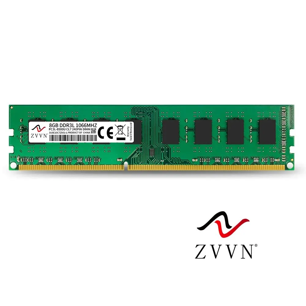 

ZVVN 8GB DDR3L 1066 (PC3L 8500) 1.35V 240Pin CL7 PC RAM Desktop Computer Memory