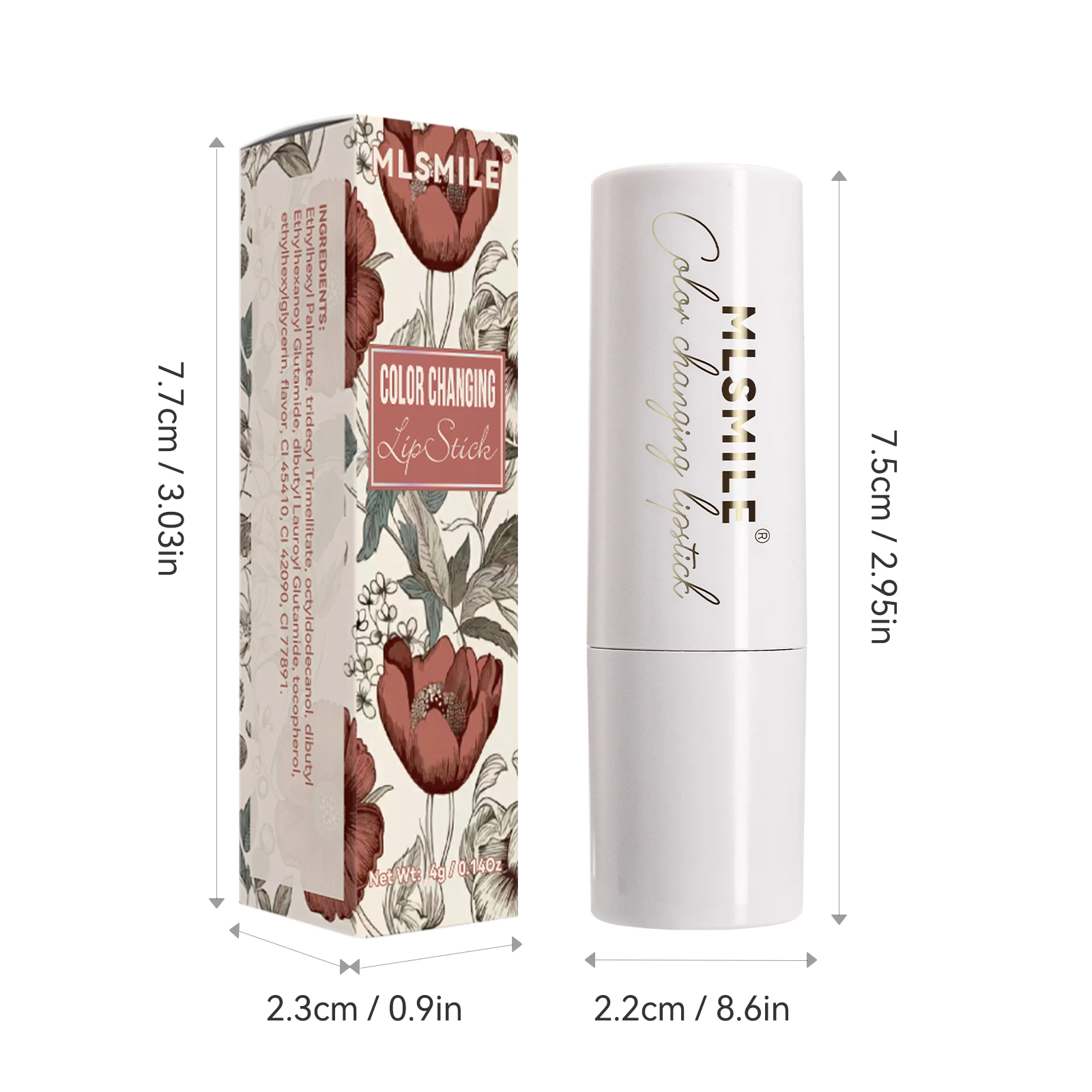 Starry Sky Bullet Head Nude Lippenstift, roter Stift, schwarze Tube, mattierter, glatter Lippenstift, 6 Farben erhältlich