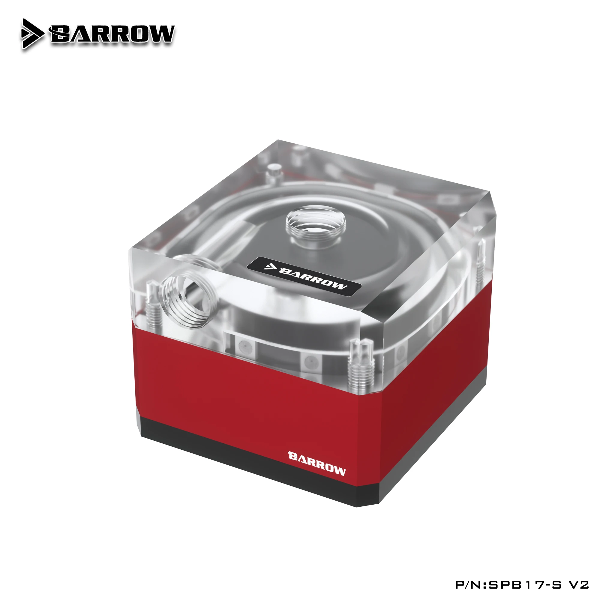 Barrow SPB17-S V2, 17W PWM DDC Pump, LRC 2.0 Lighting Metal Shell , Manual And PWM Speed Control , Max Flow 960L/H