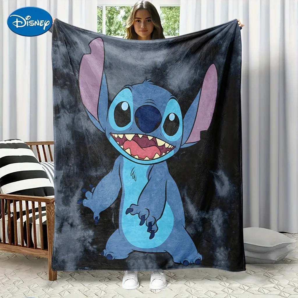 

1PC Disney Stitch Blanket for Cozy Time ,Multifunctional blanket suitable for home, outdoor, travel, camping, nap cover blanket.