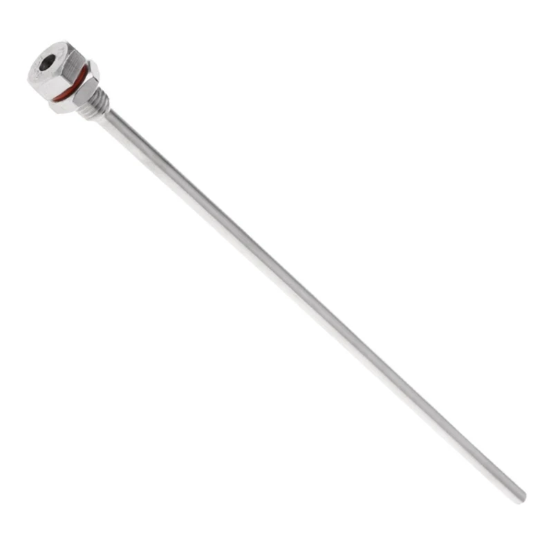 Fios aço inoxidável Thermowell M10X1.5 para sensores temperatura, instrumentos termômetro Thermowells 35-200mm