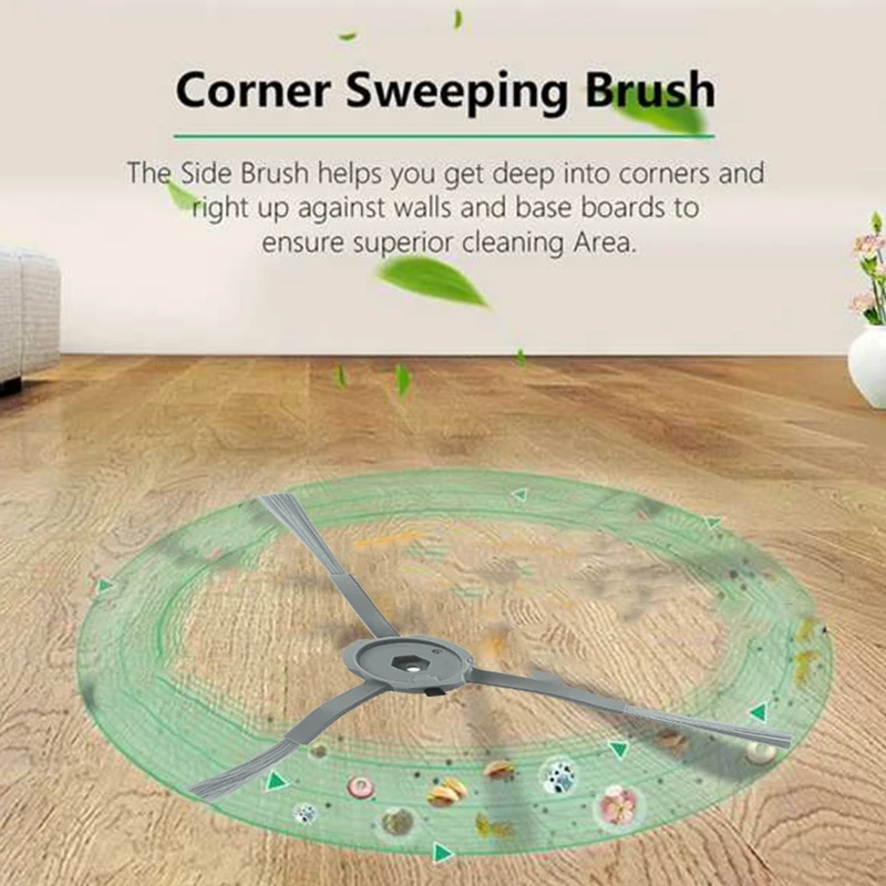 Brosse Latérale Hybride de Remplacement, Accessoires pour Aspirateur Fy Clean L50 L50 SES L60 L60, 10 Pièces