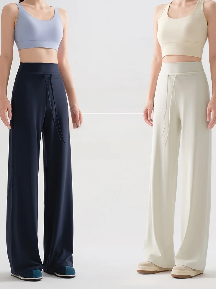 

Брюки для йоги с высокой талией и прямым кроем, длинные, больших размеров, для высоких женщин, весенняя новинка, с эффектом похудения