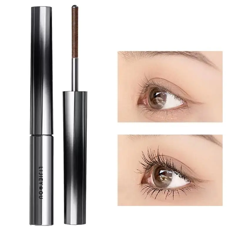 3D Curling Mascara Ultra-Fine Black Silk Fiber Volume Lash Extension Non-smudge Nourish Eyelash Lengthening Makeup Tools