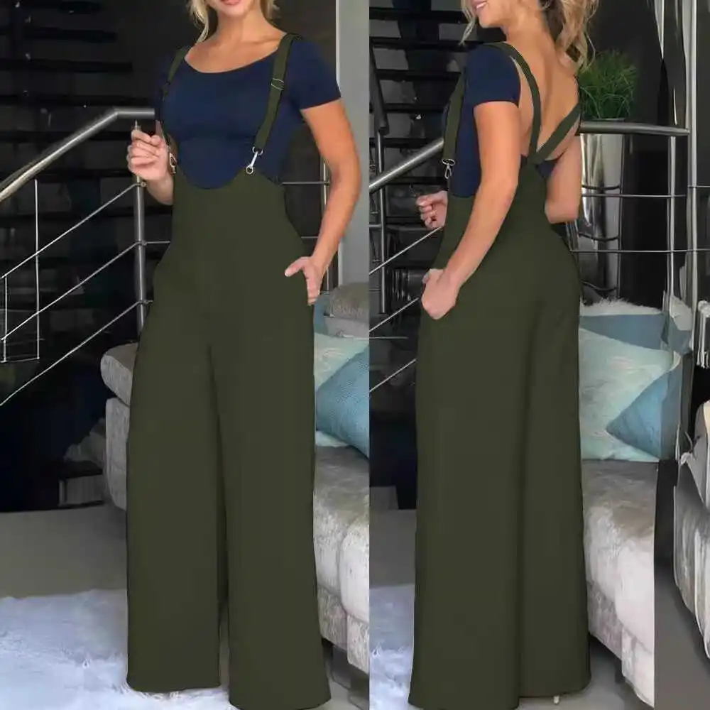 Pantalones casuales de cintura alta para mujer, pantalones largos holgados con cinturón Svel para ir al trabajo, pantalones Premium para mujer