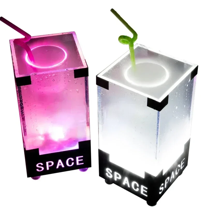 

Luminous Chicken Tail Cup Wine Rack Troubler GuluFrozen Ice Box Dry Ice Cup Bar Japanese Creative Wine Cup Hot sales