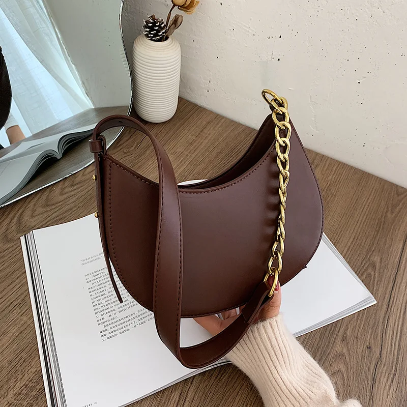 CGCBAG 2023 New Designer Luxury Bag For Women Simple Small Handbags High Quality PU Leather Female Shoulder Bag Underarm Bag