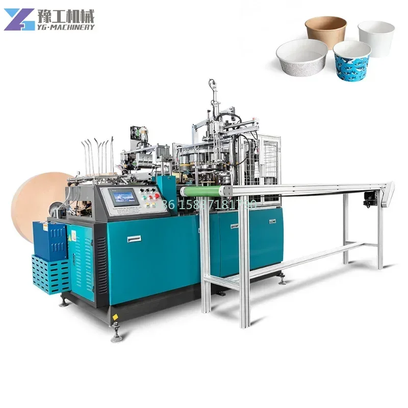 Factory New Automatic Paper Cup Making Machine Customizable Paper Bowl Paper Cup Production Line Machinery Manufacturer in China