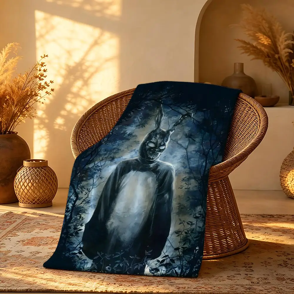 Movie Donnie Darko Throw Short Plush Throw Blanket Soft Skin-Friendly Multi-Scene Home Office