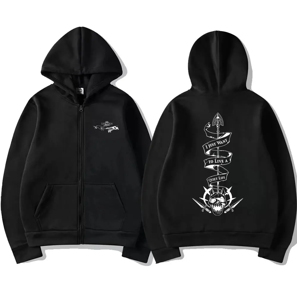 Anime JoJo's Bizarre Adventure Killer Queen Grafik-Reißverschluss-Hoodie für Herren und Damen, lässige Vintage-Reißverschlussjacke, Herren-Sweatshirt mit Reißverschluss – Detail 3